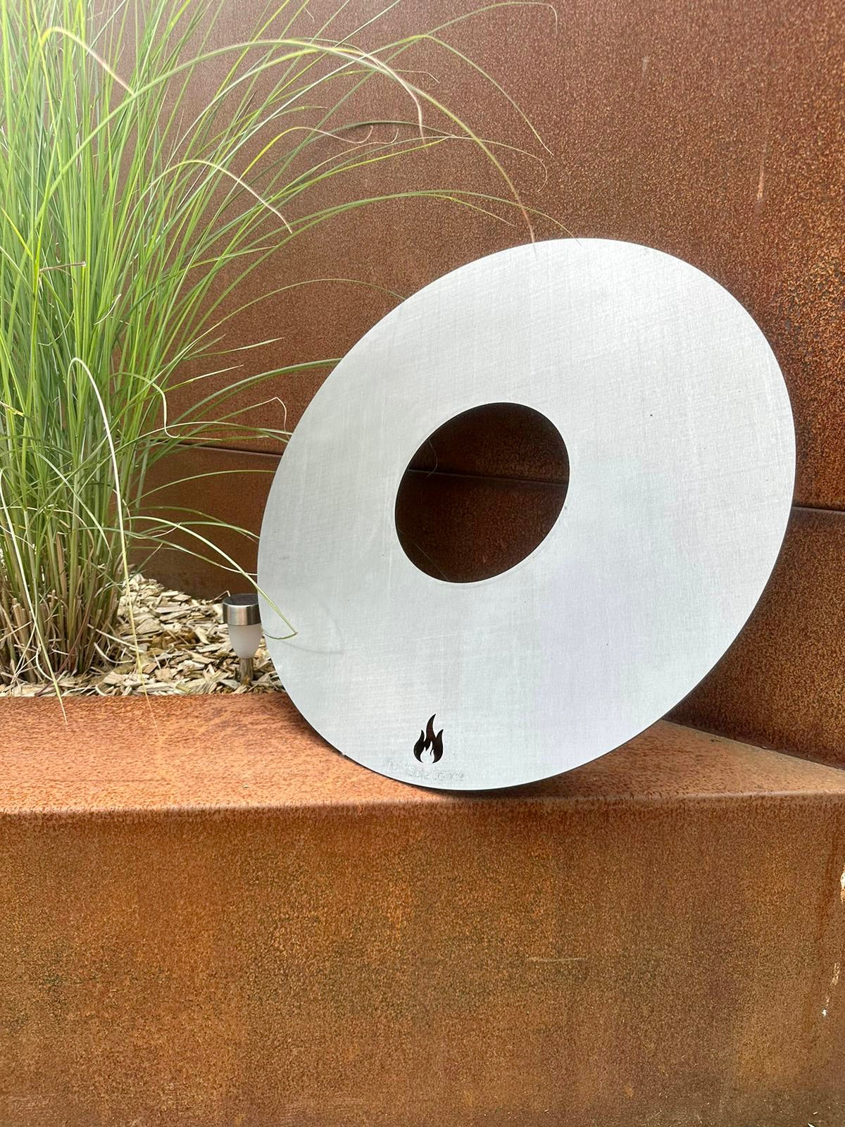 Set 47er Feuerplatte für Kugelgrill + Grilleinsatz Einlegerost