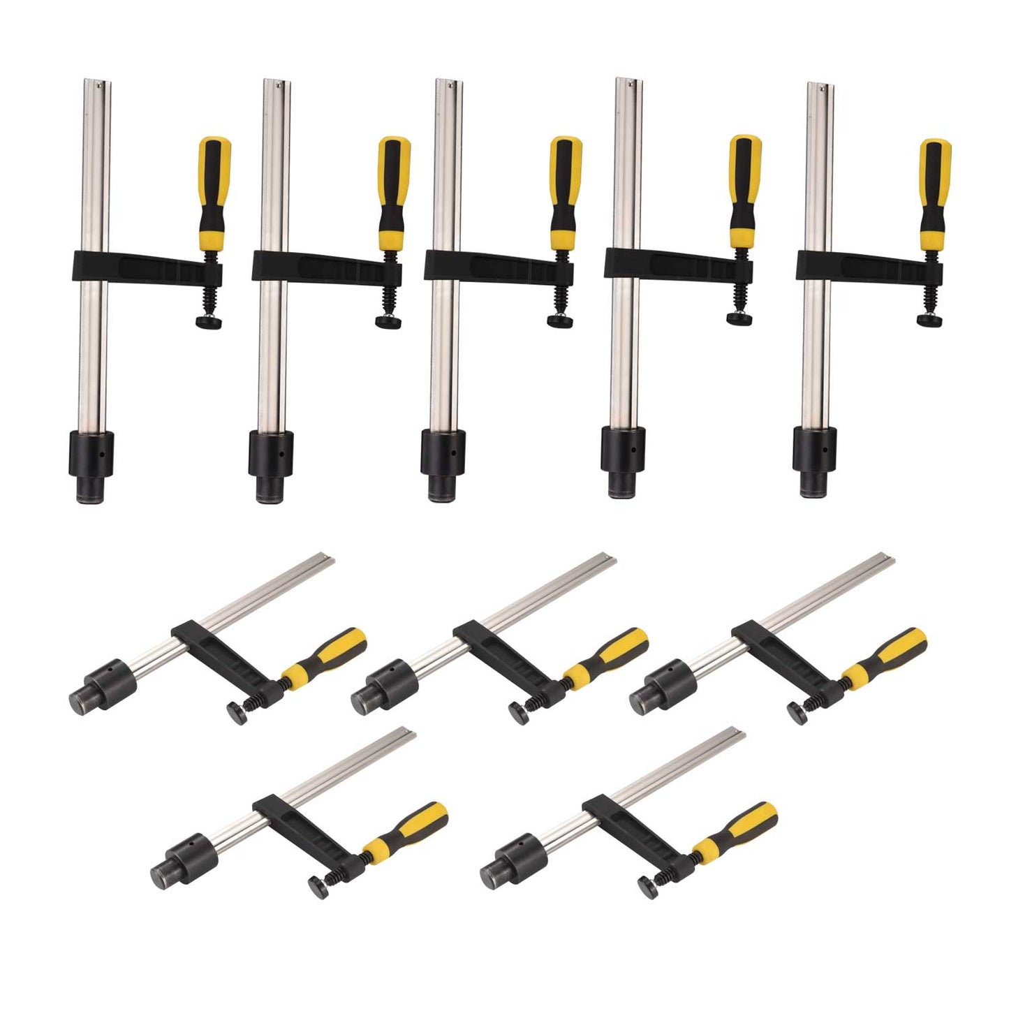 set von 10xschraubzwinge mit kunstoffgriff d28