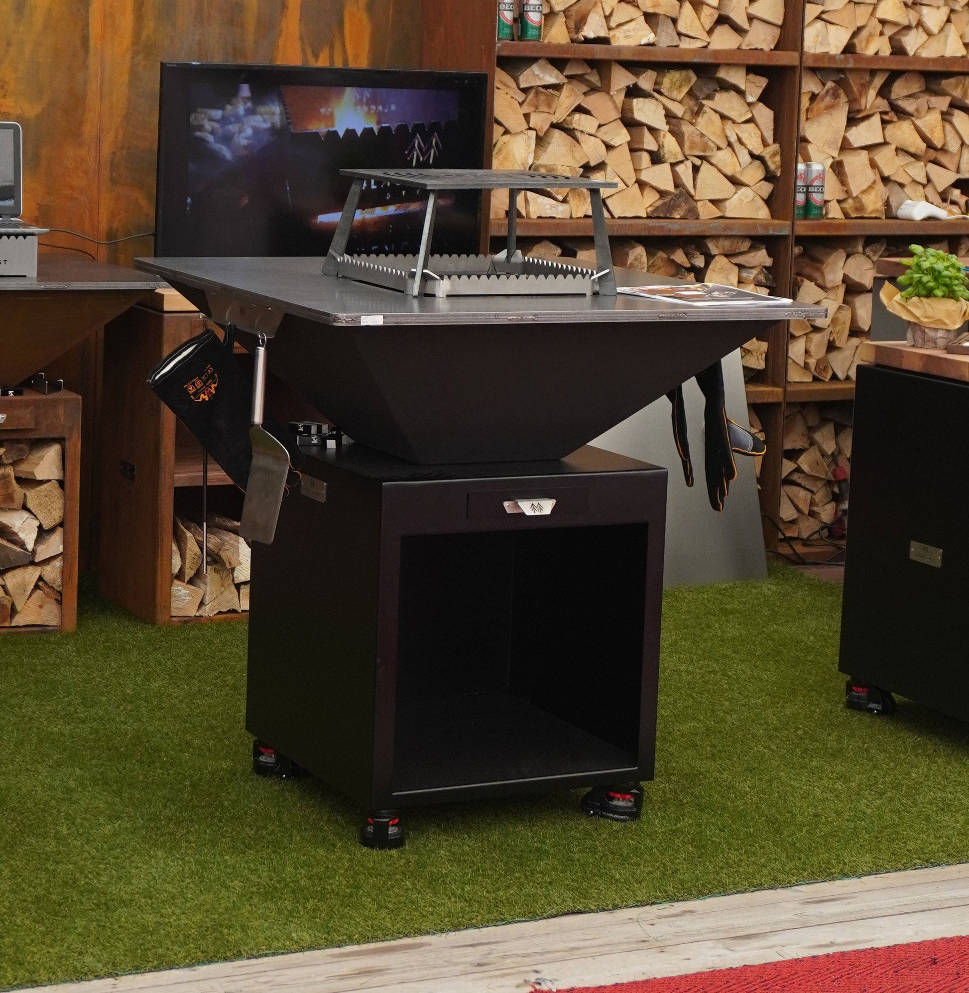 Grillbesteckhalter aus Edelstahl