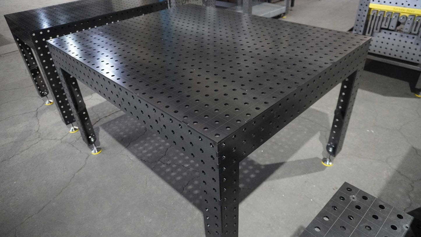 SPARSET limitiert - 3D Schweißtisch 1500x1200x8mm PREMIUMSTAHL + 36 teiliges Werkzeug Set BAUSATZ + 4 Schwerlast Stellfüßen - Hot-tabledance