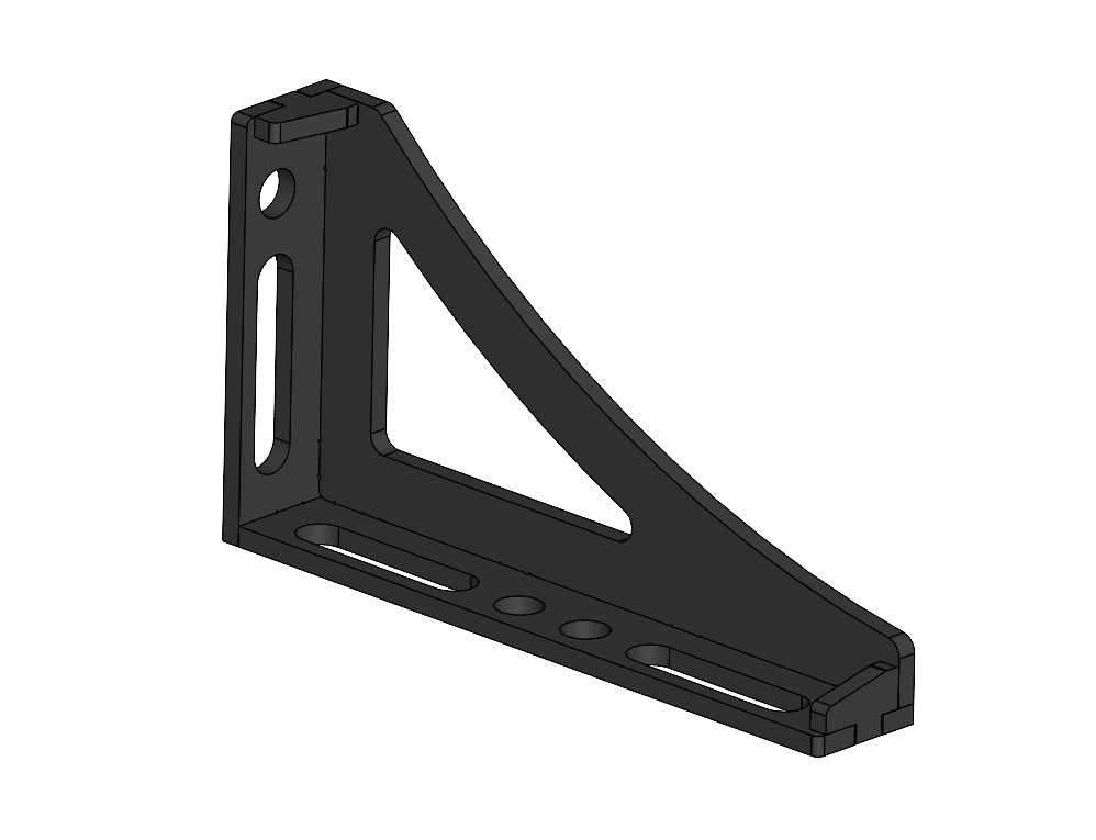 Spannwinkel D28 Set L+R | 450×250×75×12 mm