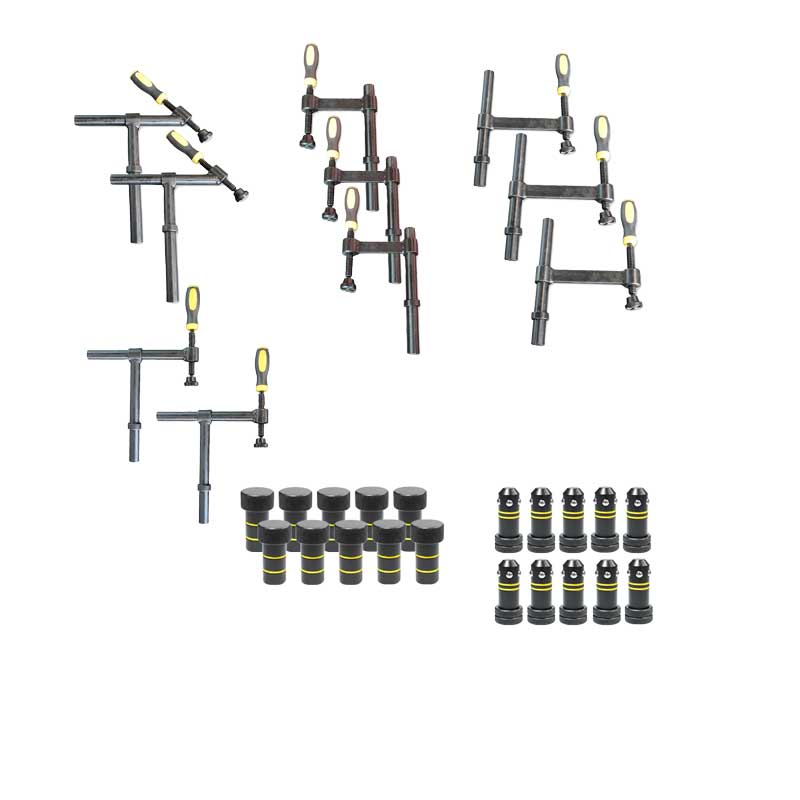 3D Schweißtisch PROFI Ø28 plasmanitriert – 1200 × 1200 × 200 mm | 25 mm stark + 30-tlg. Werkzeugsatz