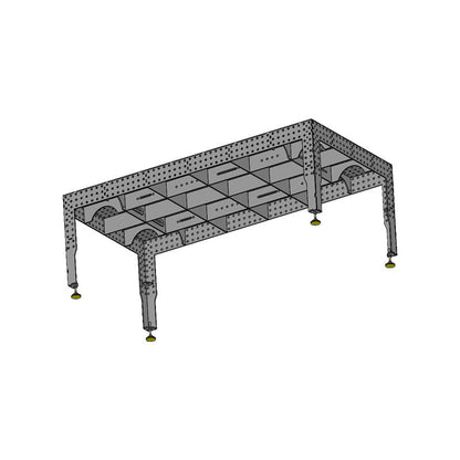 3D Schweißtisch PREMIUM D16 | 2400×1200×150×8 mm – Großformatiger Profi-Schweißtisch für maximale Präzision