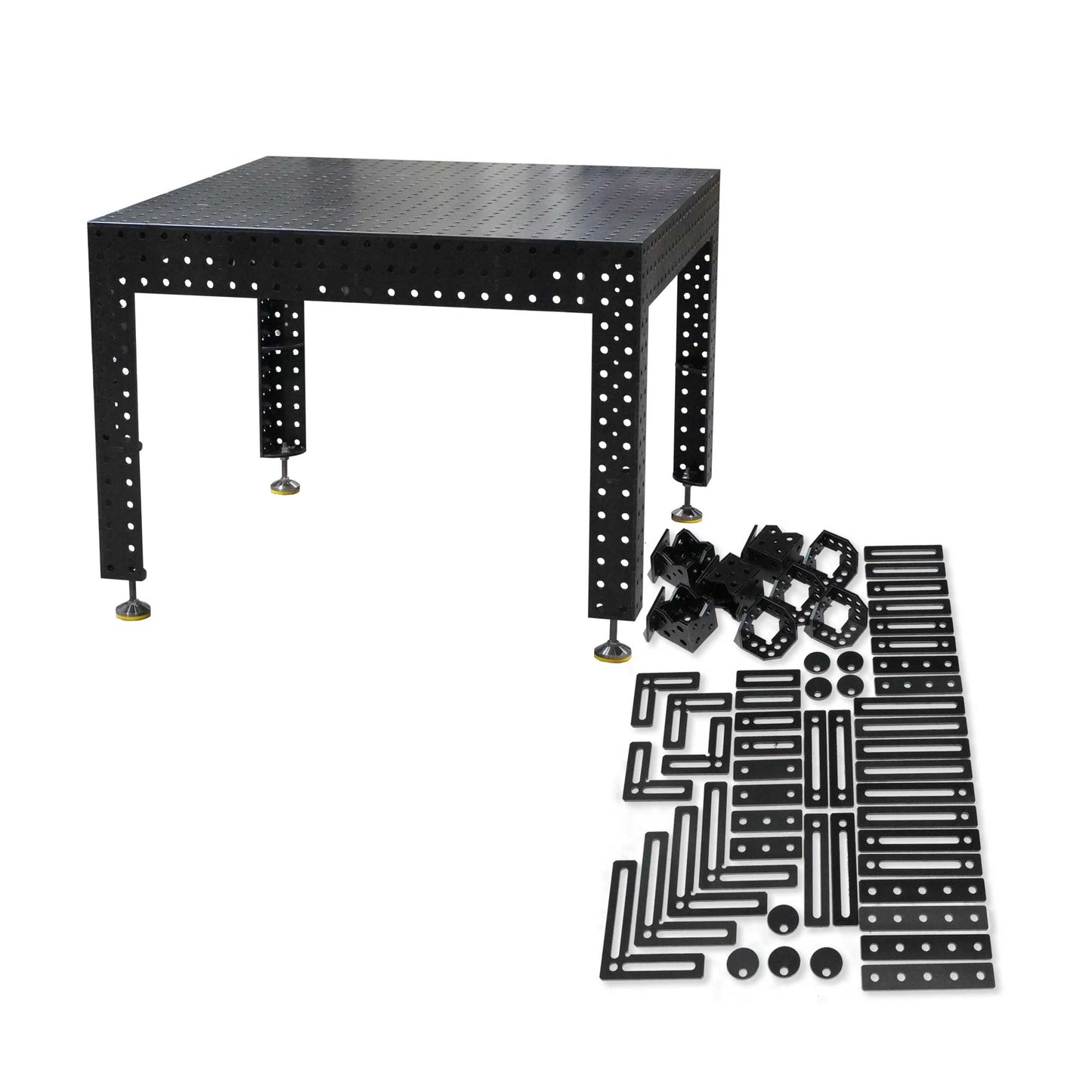 3D Schweißtisch D16 | 1200x1200x150x8mm + 56 teiliges Werkzeug Set GRATIS