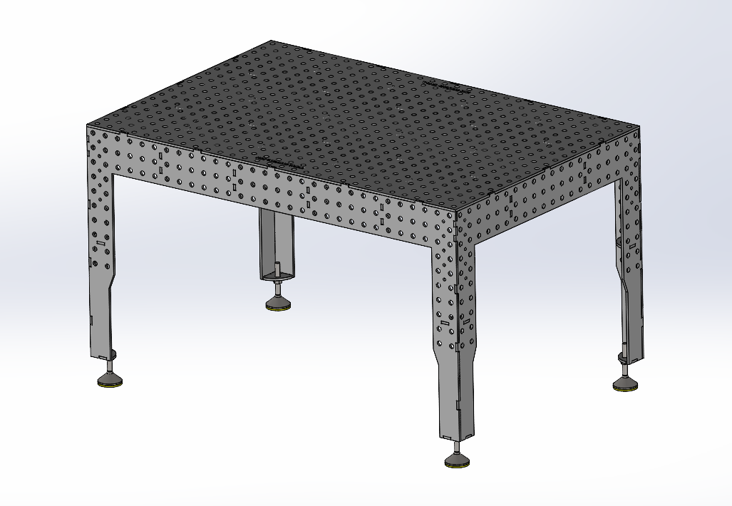 3D Schweißtisch PREMIUM D16 | 1500x1000x150x8mm