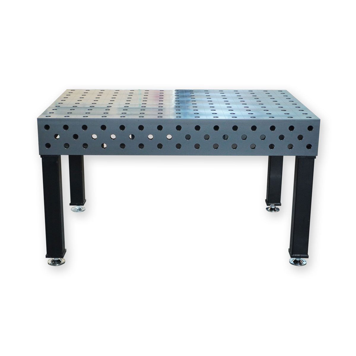 PROFI D28 Schweißtisch 1500 × 1000 mm, plasmanitriert – Frontansicht entlang der breiten Tischseite