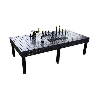 3D Schweißtisch PROFI Ø28 Plasmanitriert
3000 × 1500 × 200 mm | 25 mm
inkl. 40-tlg. PROFI Set D28×50 mm