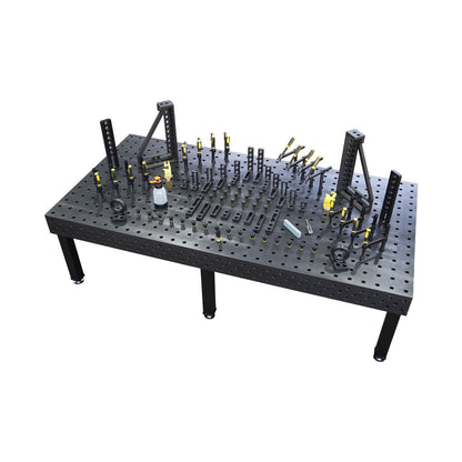 3D Schweißtisch PROFI Ø28 Plasmanitriert
3000 × 1500 × 200 mm | 25 mm
inkl. 80-tlg. PROFI Set D28×50 mm