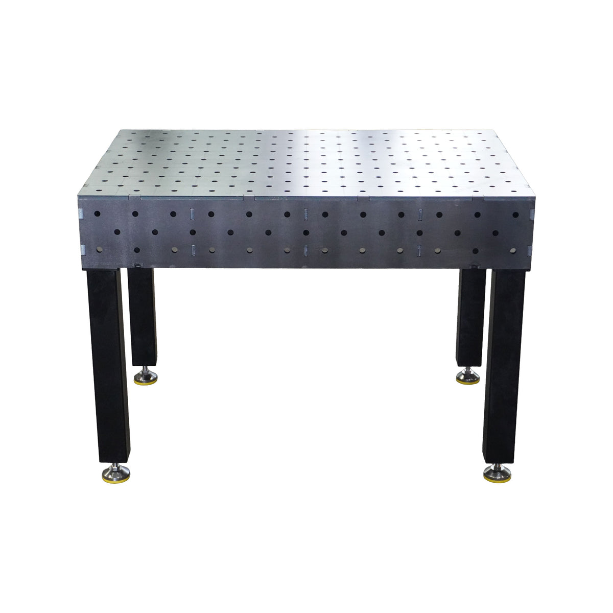 Work-Pro D16 Schweißtisch 1200 × 800 × 200 mm mit Diagonalraster – Frontansicht