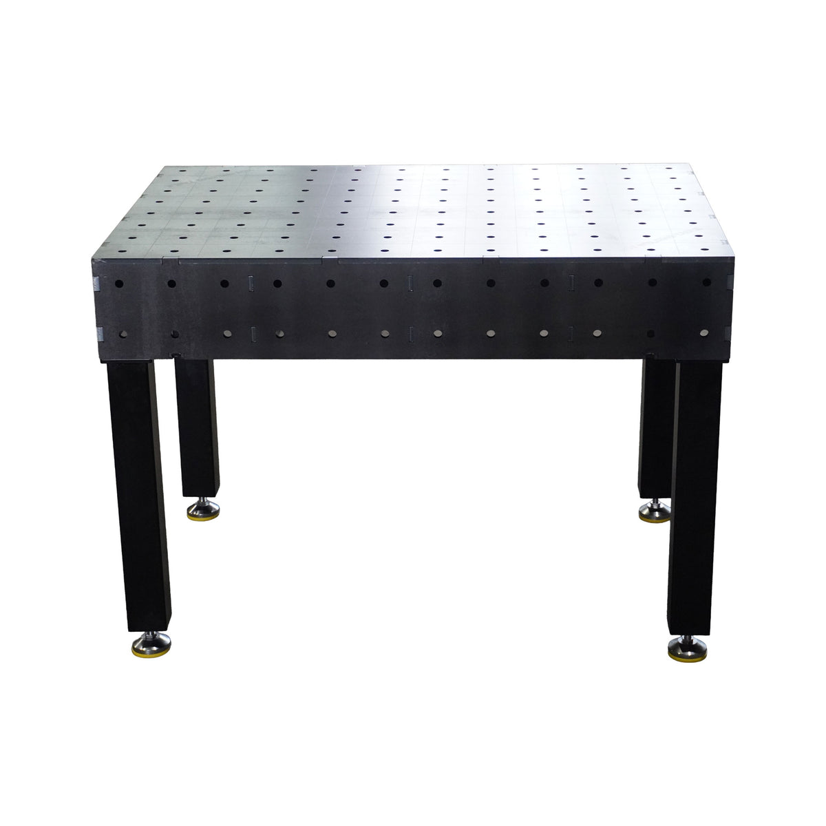 Work-Pro D16 Schweißtisch 1200 × 800 × 200 mm mit Raster 100 × 100 mm – Seitenansicht