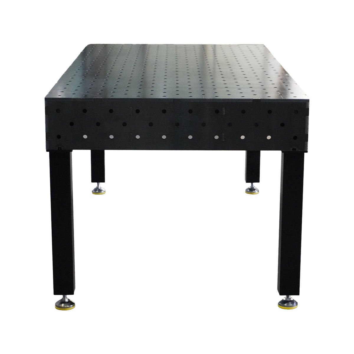 Work-Pro D16 Schweißtisch 2000 × 1000 mm mit Diagonalraster – Frontansicht