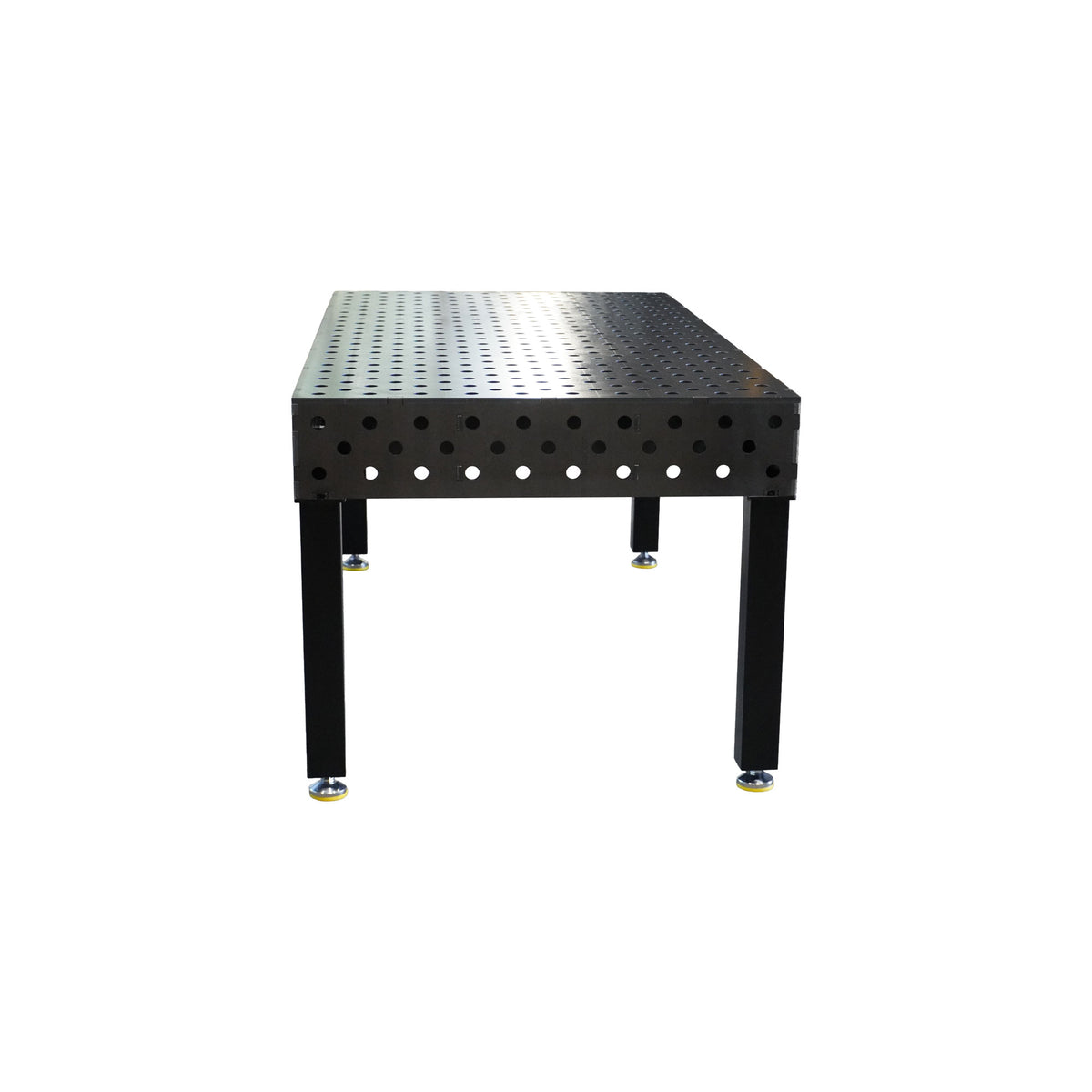 Work-Pro D28 Schweißtisch 2000 × 1000 mm mit Diagonalraster 100 × 100 mm – Frontansicht