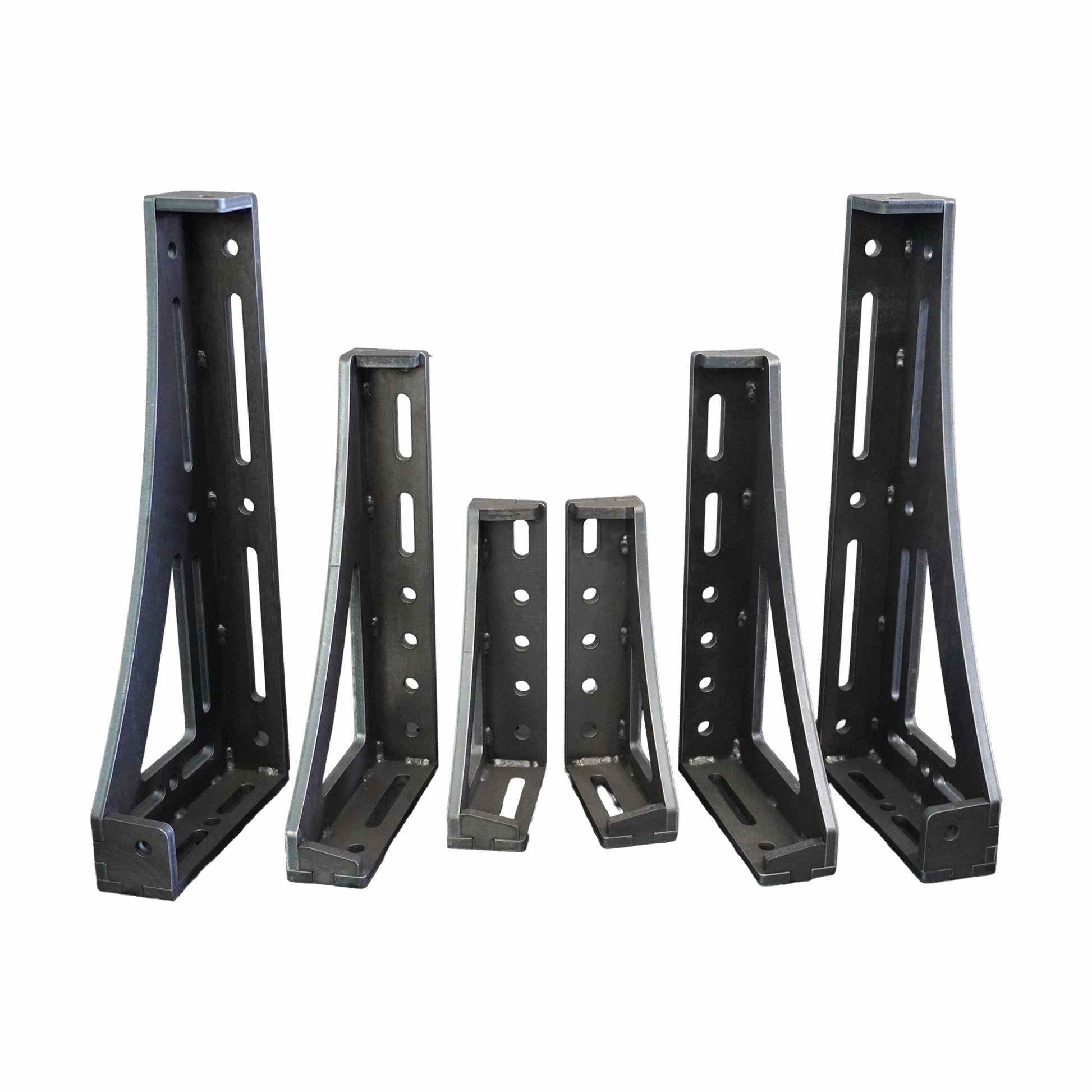 6-tlg. Spannwinkel-Set D16 mit 300,450 und 600 mm Spannwinkel links und rechts