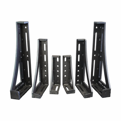 6-tlg. Spannwinkel-Set D16 mit 300,450 und 600 mm Spannwinkel links und rechts