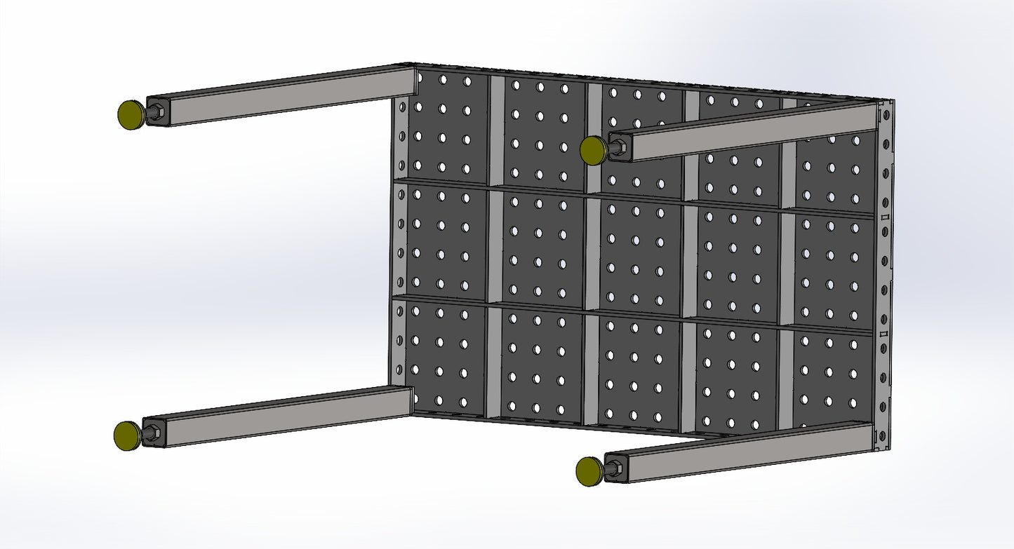 KOSTENLOSER VERSAND - *JULI AKTION* - 3D Schweißtisch 1000x600x50x6mm Bausatz - Hot-tabledance