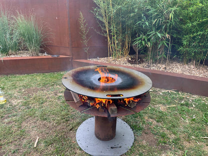 Feuerplatte + Grilleinsatz Einlegerost - 8mm