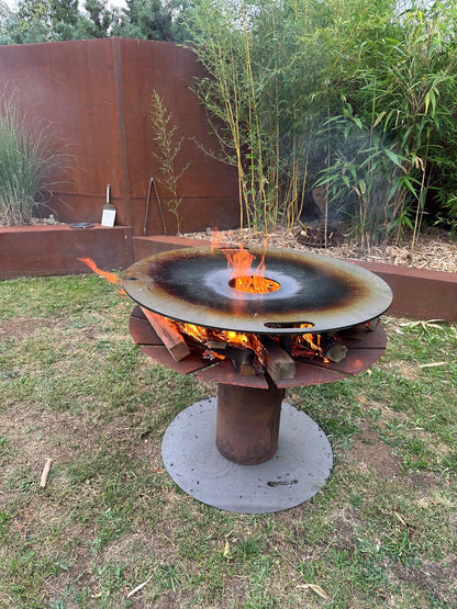 Feuerplatte + Grilleinsatz Einlegerost - 8mm 