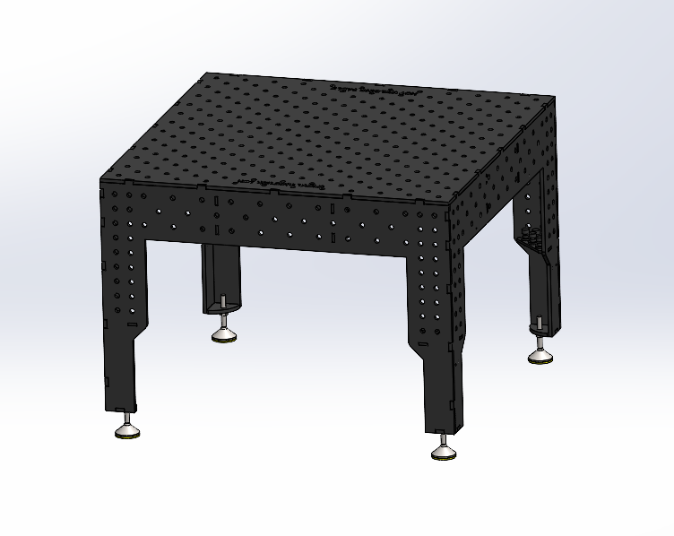 3D Schweißtisch PREMIUM D16 | 1200×1200×200×12 mm – Quadratisch, extrem robust &amp; ideal für präzise Schweißtechnik