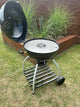 Set 47er Feuerplatte für Kugelgrill + Grilleinsatz Einlegerost