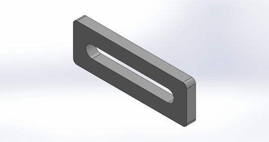 Universalanschlag Premium - 1x Langloch - 150x50x12mm - Hot-tabledance