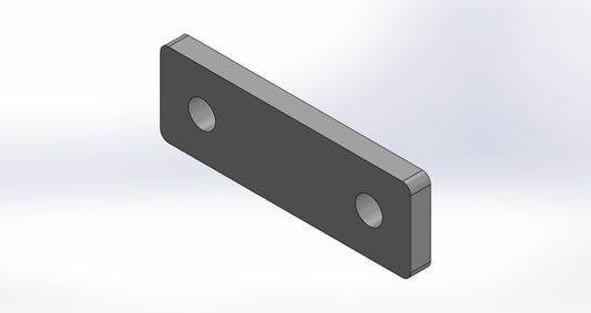 Universalanschlag Premium - 2x Rundloch - 150x50x12mm - Hot-tabledance