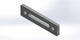 Universalanschlag Premium - 2x Rundloch + 1x Langloch - 200x50x12mm 