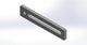 Universalanschlag Premium - 1x Rundloch + 1x Langloch - 250x50x12mm
