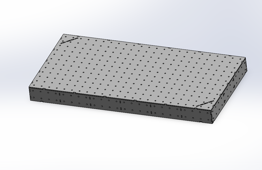 Work-Pro D16 Schweißtischplattform 2400 × 1200 mm mit 12 mm Materialstärke und Raster 100 × 100 mm