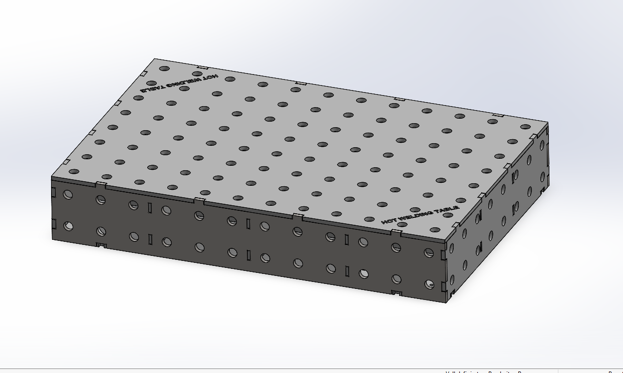 Work-Pro D28 Schweißtischplattform 1200 × 800 mm mit 12 mm Materialstärke und Raster 100 × 100 mm
