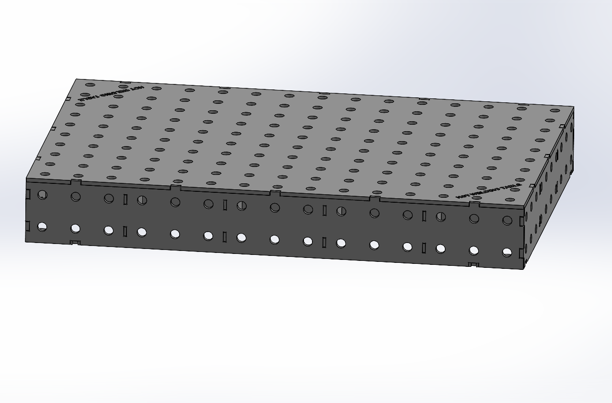 Work-Pro D28 Schweißtischplattform 1500 × 1000 mm mit 12 mm Materialstärke und Raster 100 × 100 mm