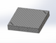 3D Schweißtisch Work-Pro D16 1200 × 1200 × 200 mm mit Diagonalraster 100 × 100 mm in Perspektivansicht