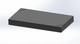 3D Schweißtisch Work-Pro D16 2000 × 1000 × 200 mm mit Diagonalraster 100 × 100 mm in Perspektivansicht