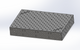 3D Schweißtisch Work-Pro D28 1200 × 800 × 200 mm mit Diagonalraster 100 × 100 mm in Perspektivansicht