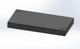 3D Schweißtisch Work-Pro D28 2000 × 1000 × 200 mm mit Diagonalraster 100 × 100 mm in Perspektivansicht
