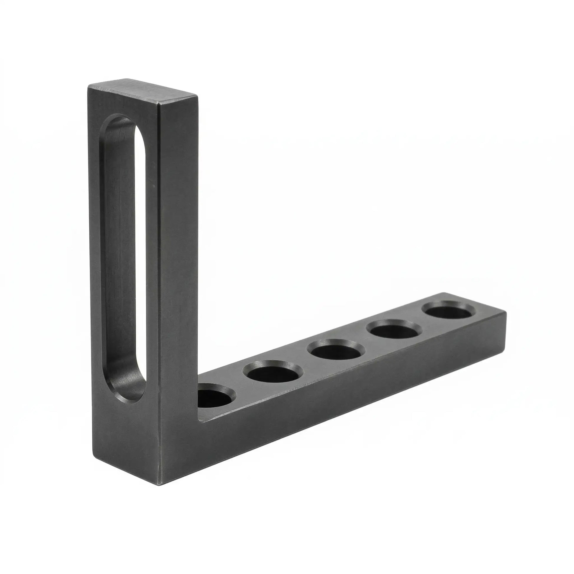 Anschlag-Spannwinkel D28 – 275×50×175×25 mm (1x Langloch + 5x Rundloch)