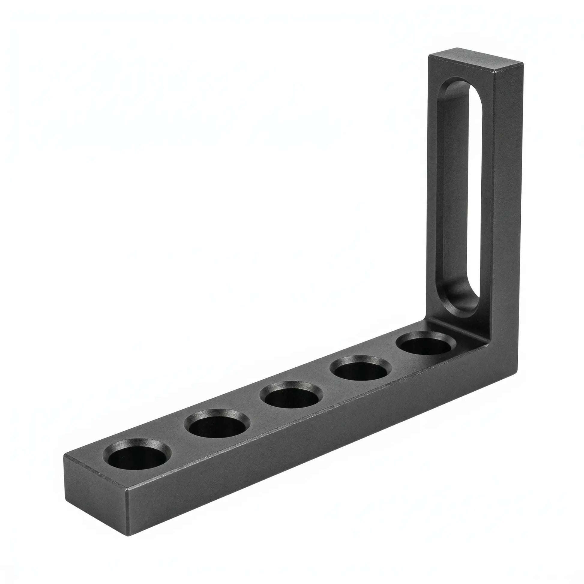 Anschlag-Spannwinkel D28 – 275×50×175×25 mm (1x Langloch + 5x Rundloch)