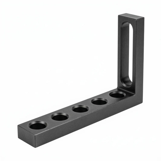 Anschlag-Spannwinkel D28 – 275×50×175×25 mm (1x Langloch + 5x Rundloch)