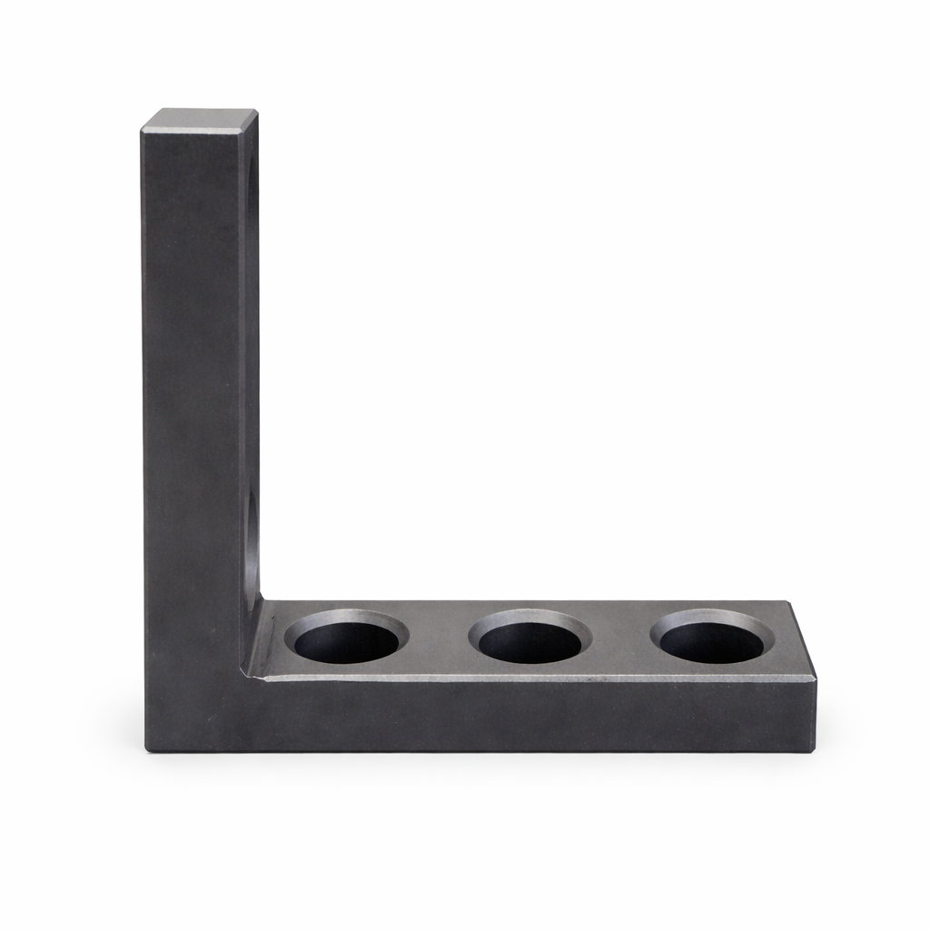 Anschlag-Spannwinkel D28 – 175×50×175×25 mm (1x Langloch + 3x Rundloch)