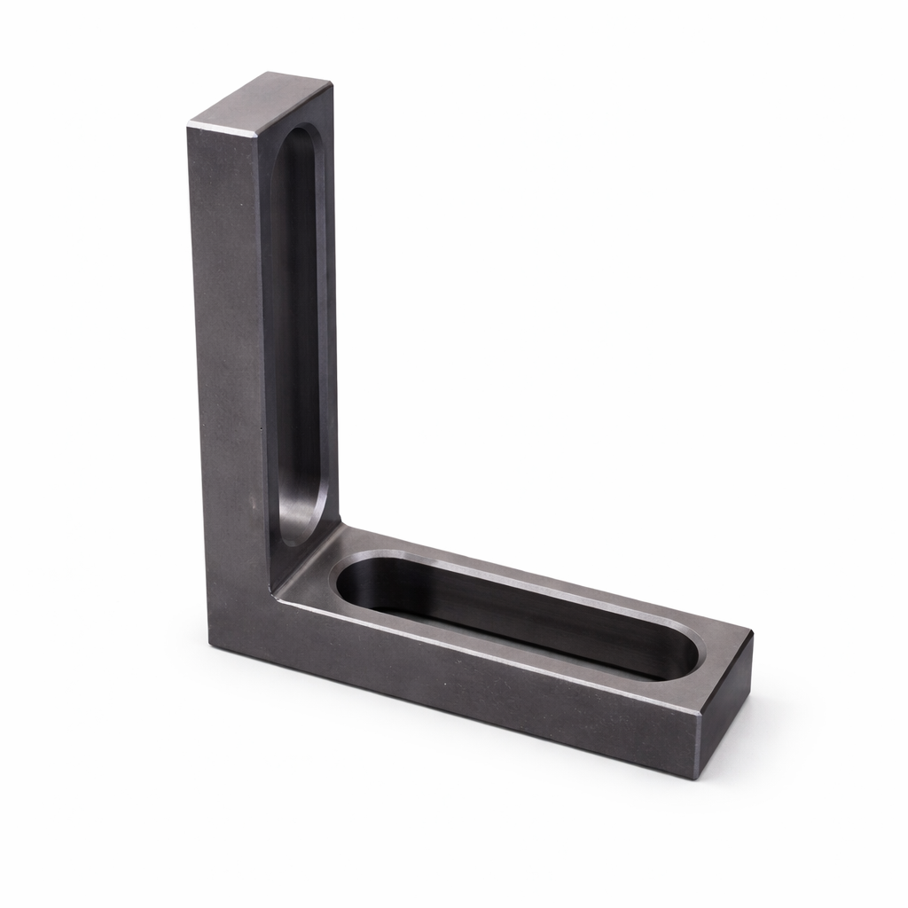 Anschlag-Spannwinkel D28 – 175×50×175×25 mm (2× Langloch)