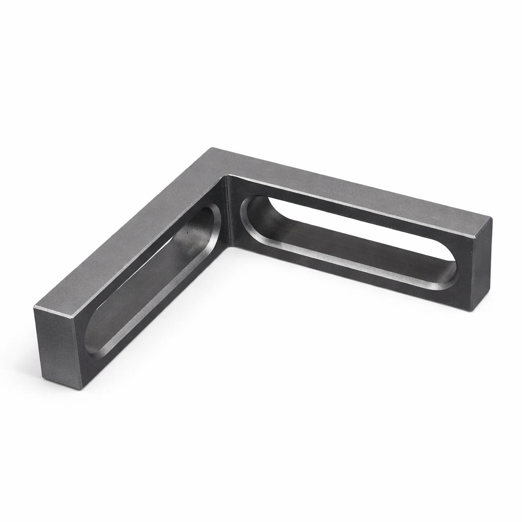 Anschlag-Spannwinkel D28 – 175×50×175×25 mm (2× Langloch)