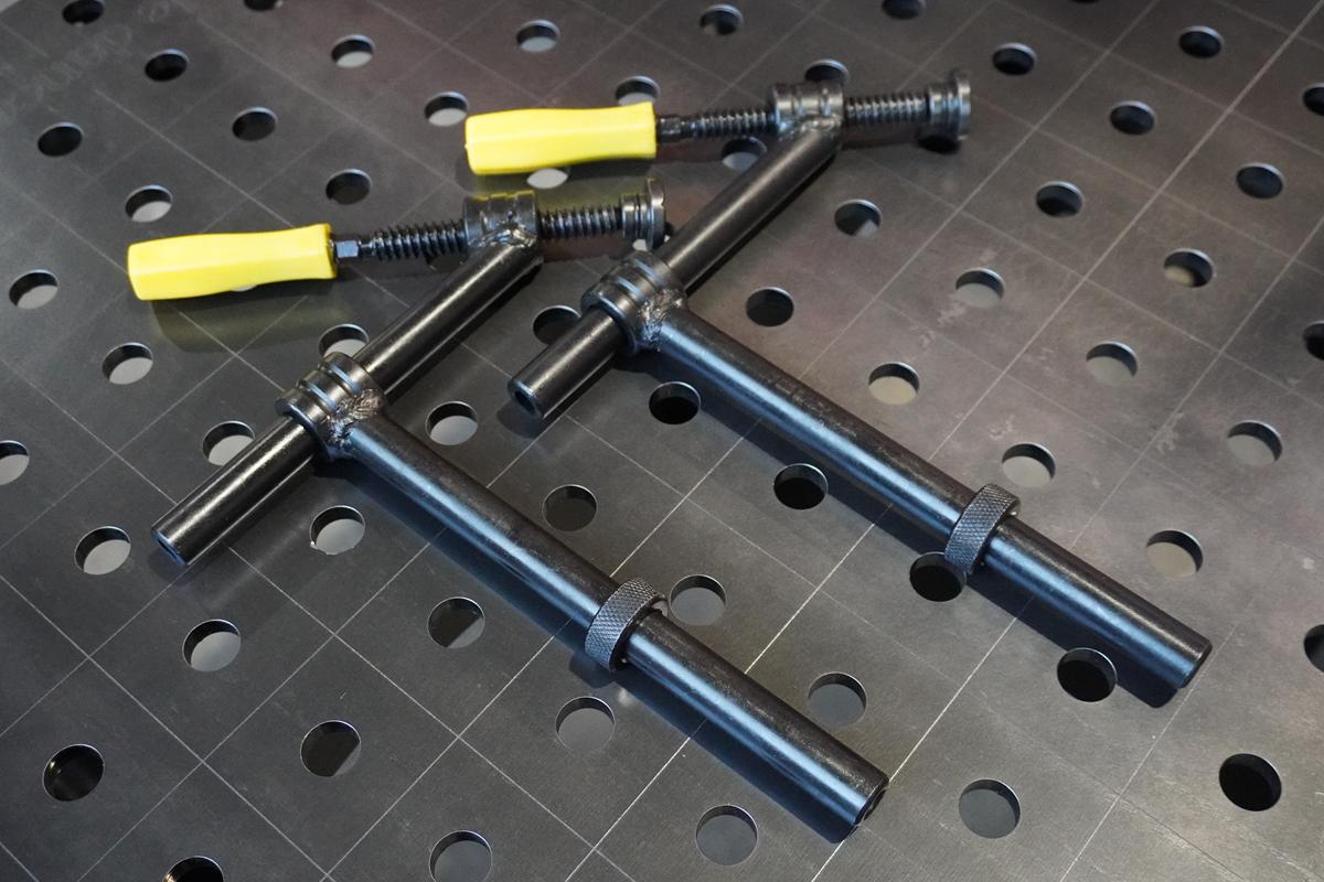 Set 2x Rohrschraubzwinge 45° | D16