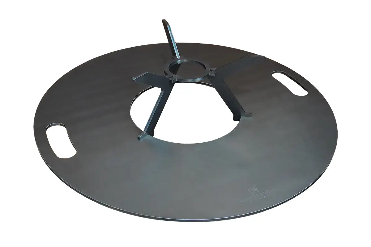 Feuerplatte 80cm - 8mm mit Wokenaufsatz