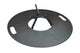 Feuerplatte 80cm - 8mm mit Wokenaufsatz