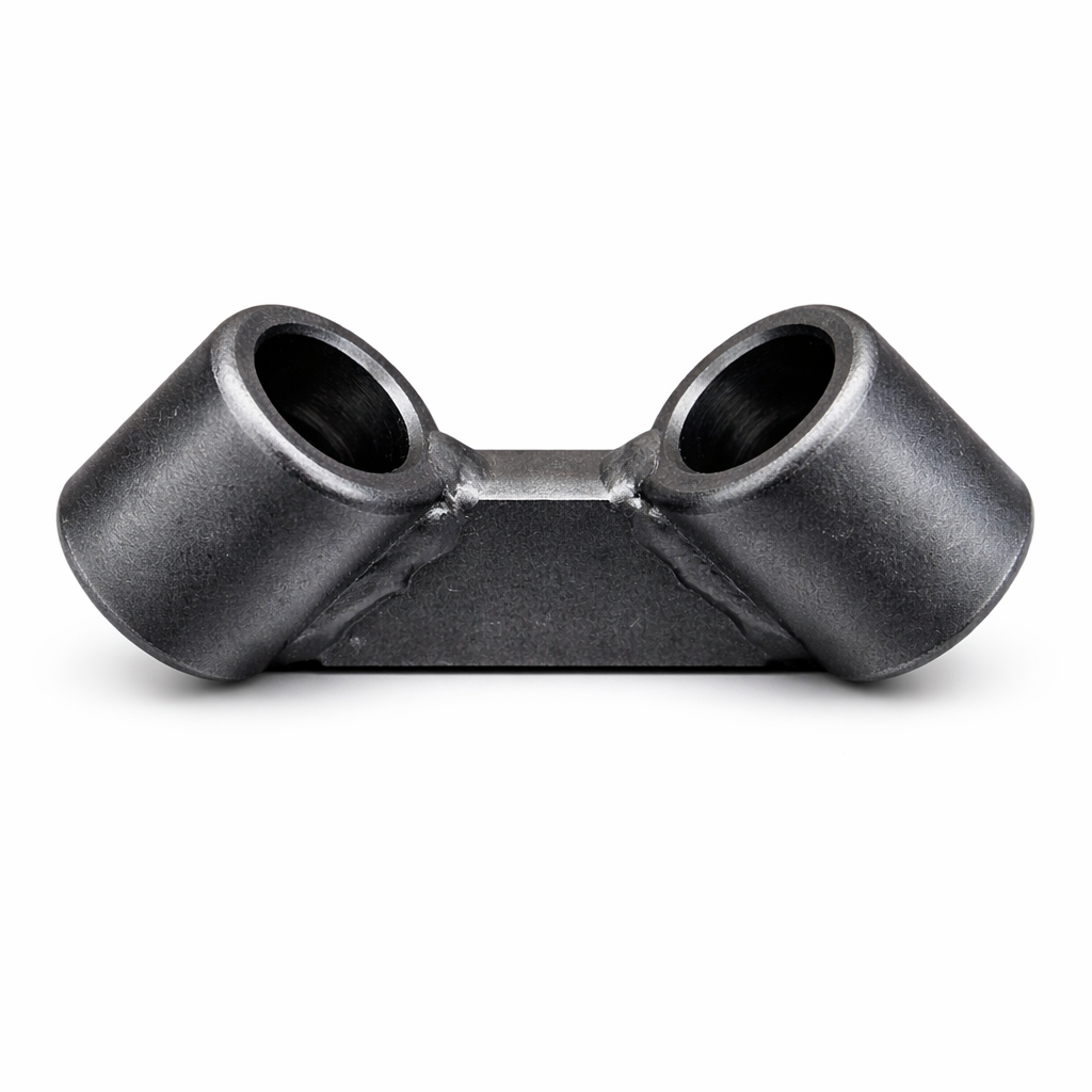 Rohrverbinder D16 Winkel 90° mit Lasche | Spannrohr