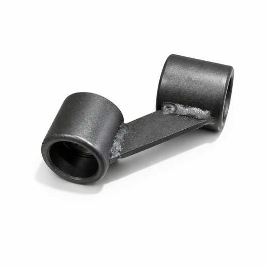 Rohrverbinder D28 Winkel 90° mit Lasche | verstärkt