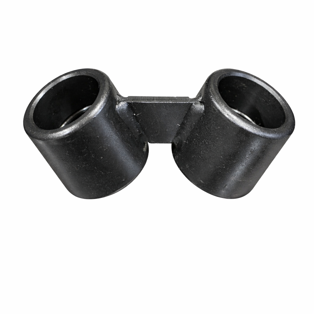 Rohrverbinder D28 Winkel 45° mit Lasche | Spannrohr