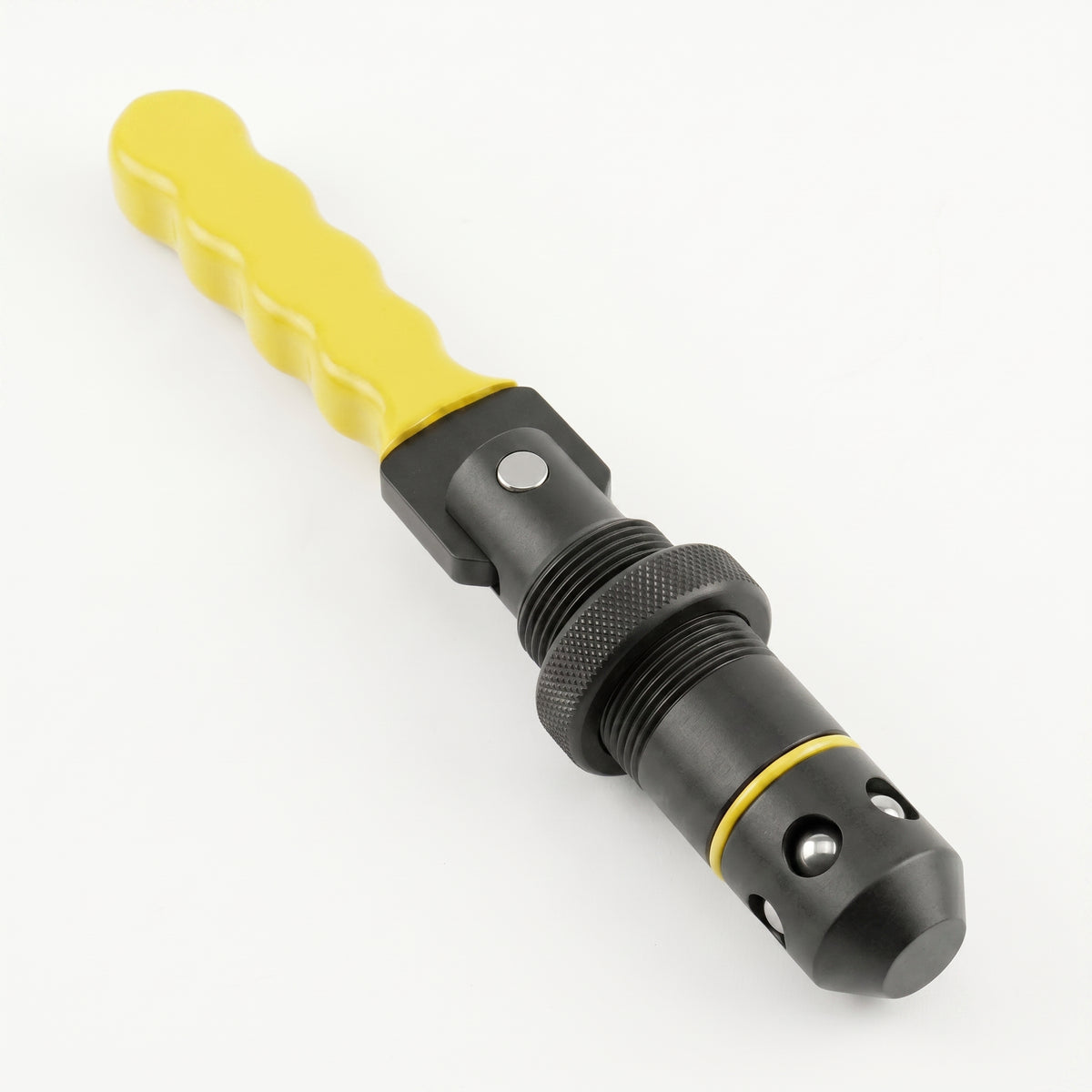 Schnellspannbolzen mit Griff D28x50 mm in Schrägansicht