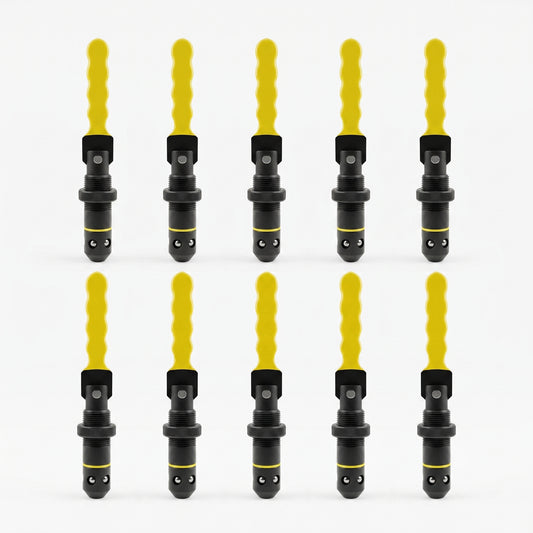 Set mit 10 Schnellspannbolzen mit Griff D28x50 mm