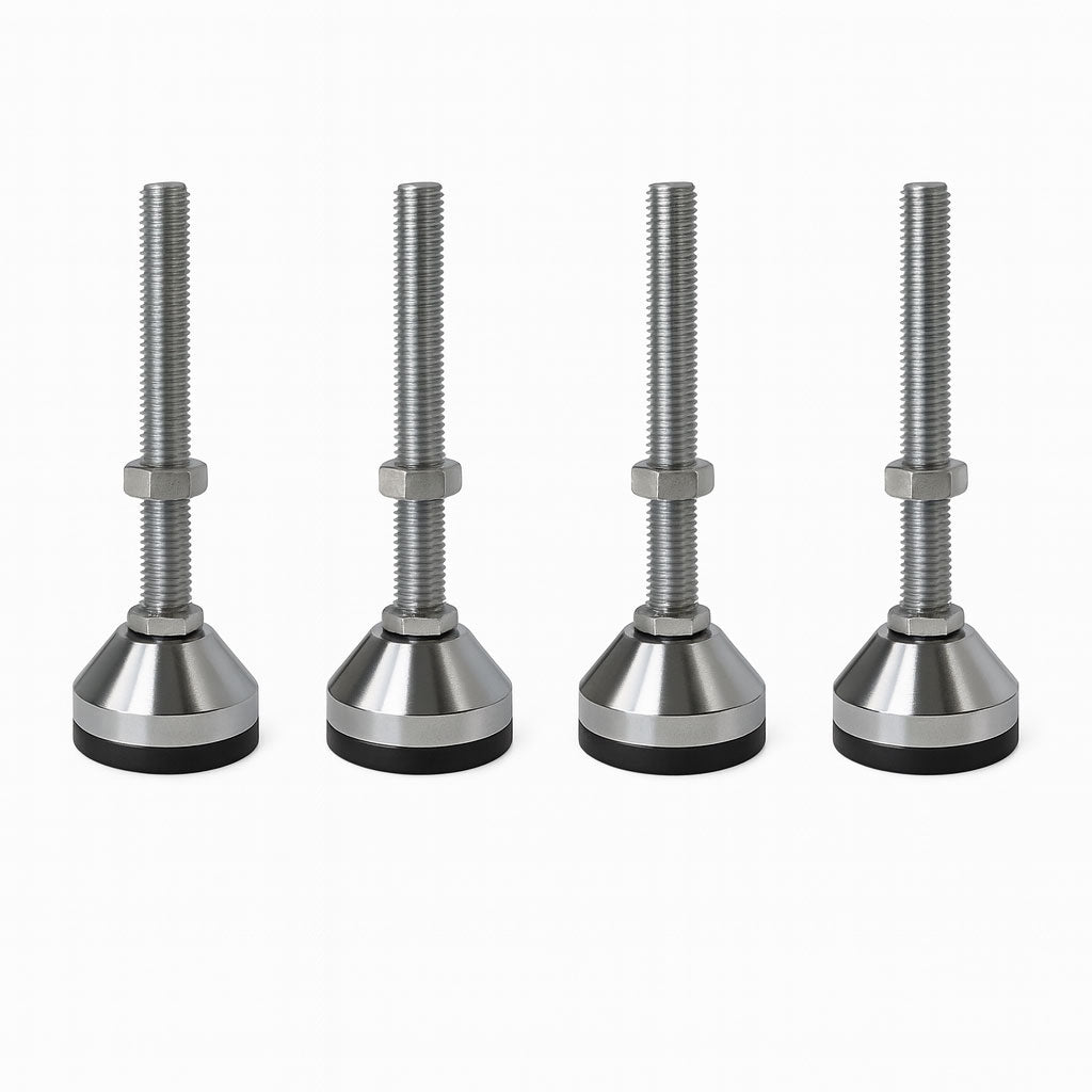 4 Stellfüße M12x100mm Ø 50mm für Schweißtisch