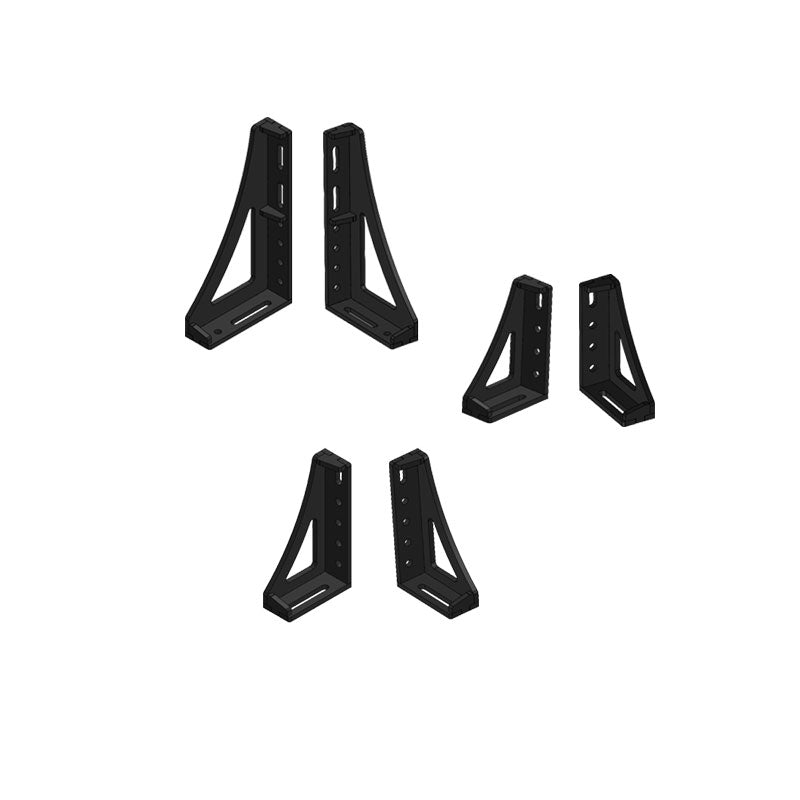 6-teiliges 3D Spannwinkel-Set D16 | 12 mm – 250, 300, 450 mm